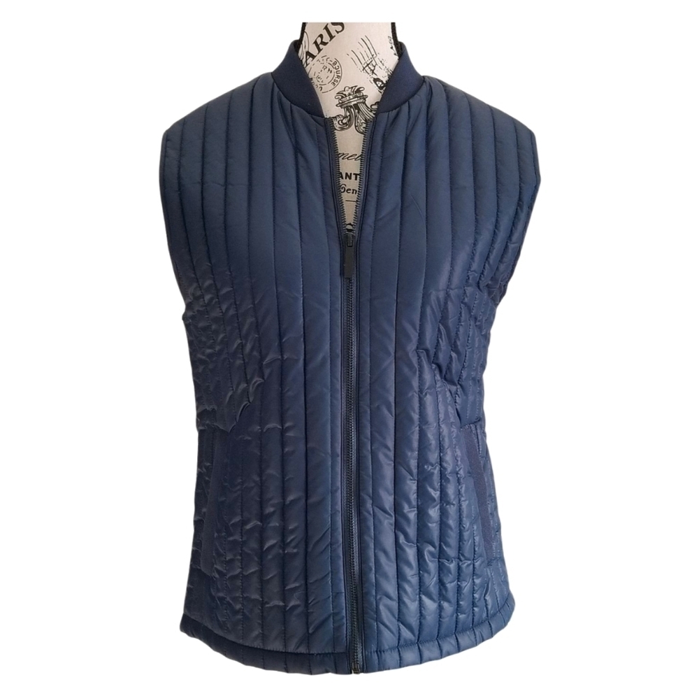 Highline Collective Quilted Puffer Vest – Midnight Blue, Size Medium